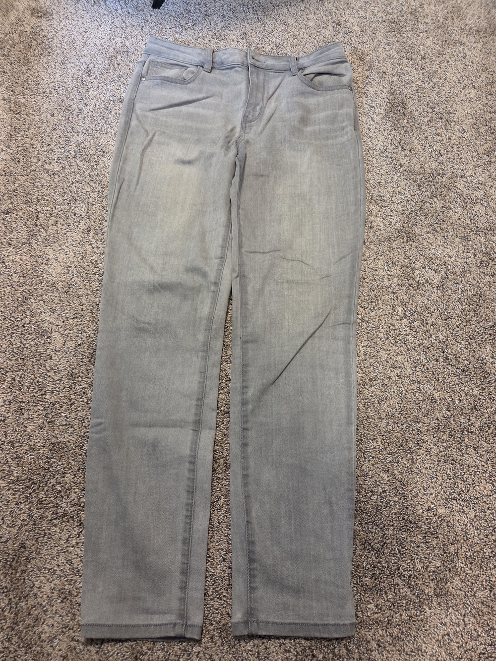 Buffalo Sz 10/30R David Bitton Mid-rise Skinny Jeans - Light Grey Wash